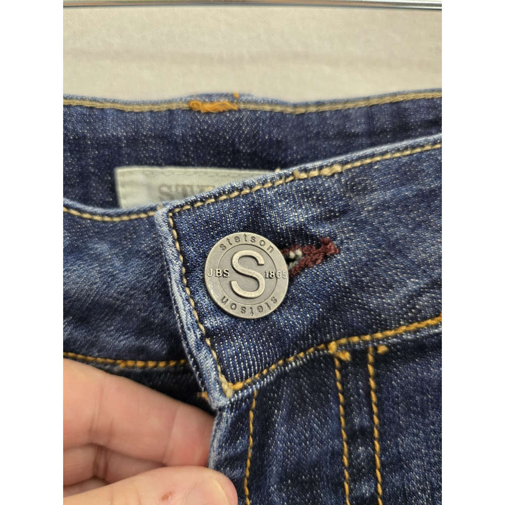 Stetson #214 City Trouser Denim Blue Jeans. Long! Ladies Size 18Long - Picture 3 of 12